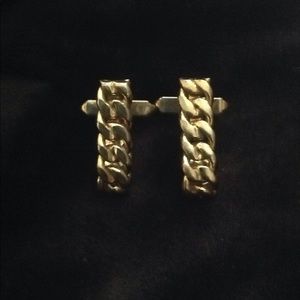 1950's Anson Signed Gold-Tone Chain Cuff Links
